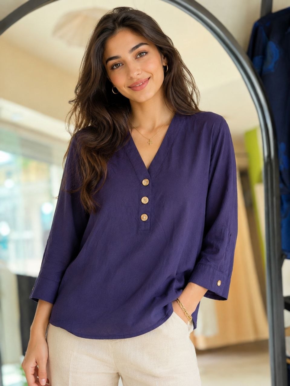 شومیز وارداتی نخی