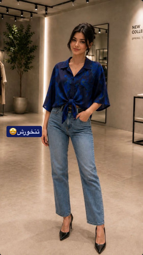 شومیز لینن ایتالیایی