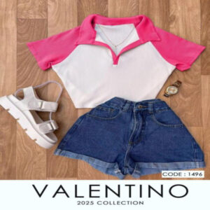 کراپ ترکیبی یقه دار کد 200