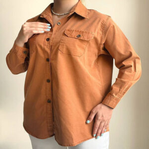 شومیز کتان دوجیب کد108